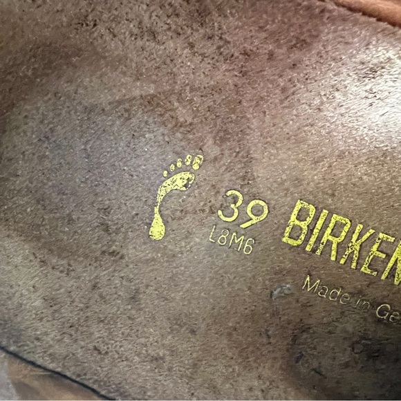 Birkenstock Unisex Brown Leather Oxfords EU 39 W 8, M6 - Picture 11 of 11